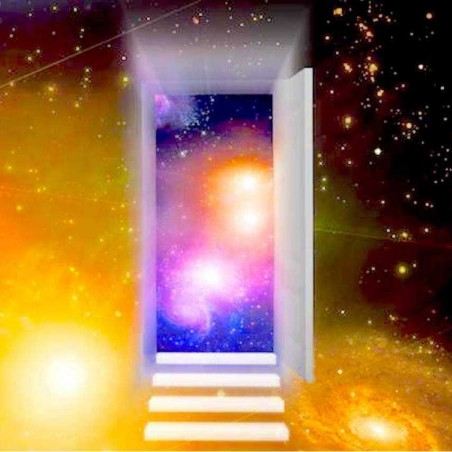 Porte ouverte vers le ciel comme dans une Guidance Spirituelle ou un entretien en Conscience.
